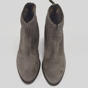 Aquatalia Faris Perforated Suede Ankle Booties